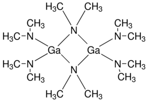 Tris(dimethylamido)gallium(III) - CAS:57731-40-5 - Ga2(NMe2)6, Hexakis(dimethylamido)digallium, Tris(dimethylamino)gallium(III) dimer, Tris(dimethylamino)gallane dimer, Gallium tris(dimethylazanide), Bis(?-dimethylamino)tetrakis(dimethylamino)digallium